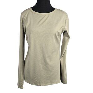 NWT | Sage Green Ribbed Crew Neck Long Sleeve Tee | XL